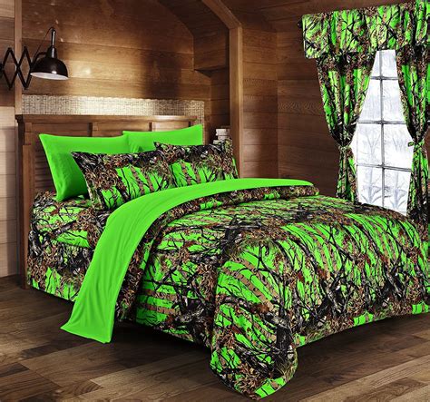 camo queen bed sheets